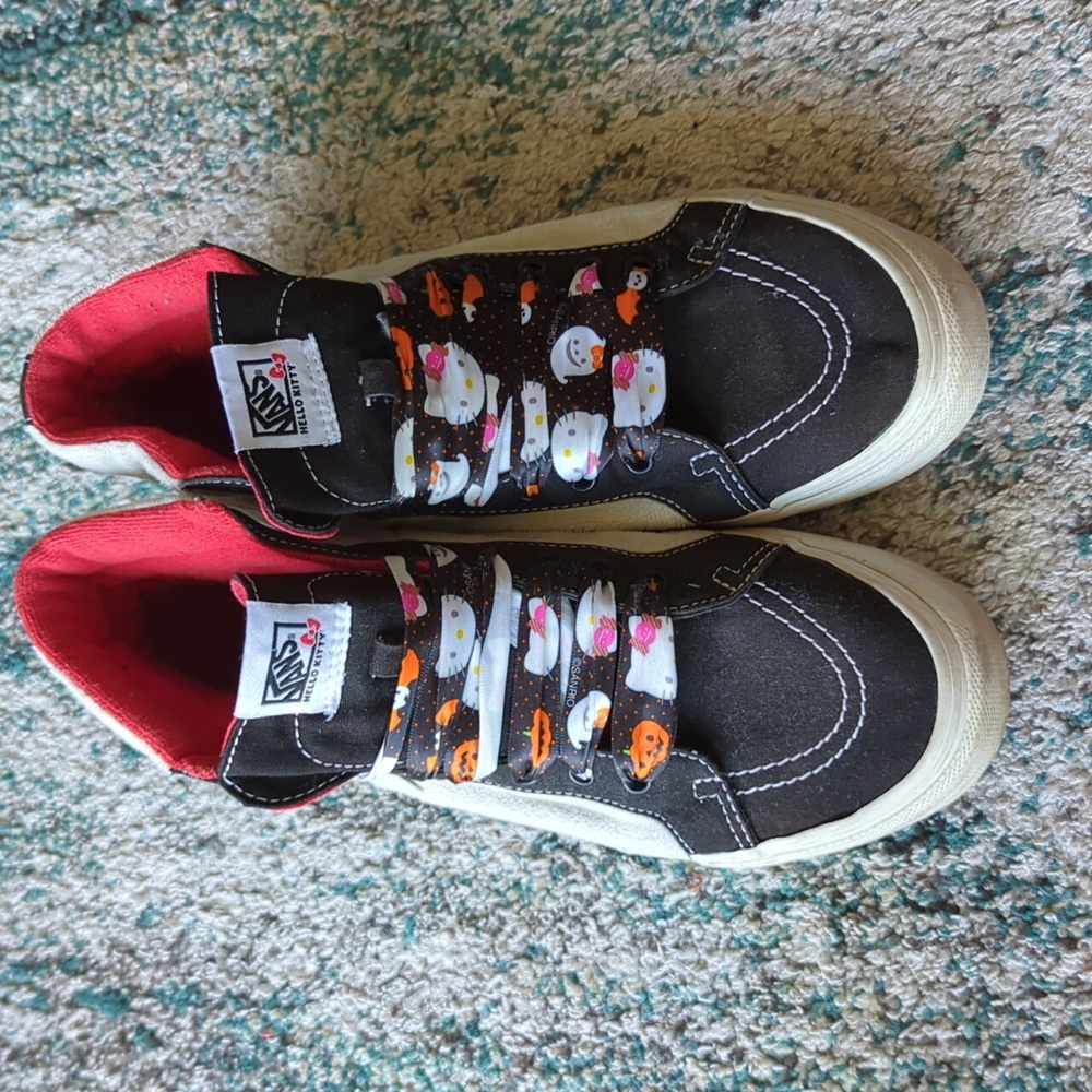 Vans X Hello Kitty classic Sk8-Hi 2014 pre-owned awesome rare vintage - Picture 2 of 4